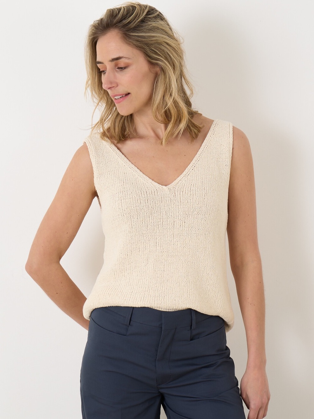 CLOSED Pullover Tank Ivory